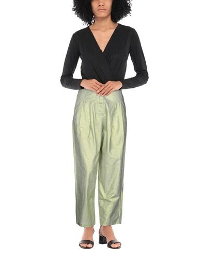 8pm 8 Pm Trousers Cropped Women Pistachio In Green