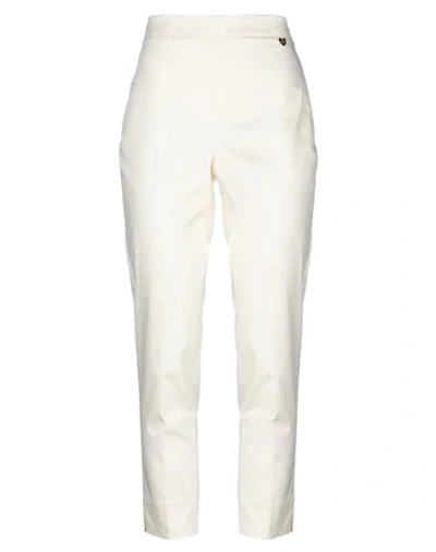 Twinset Casual Pants In Ivory