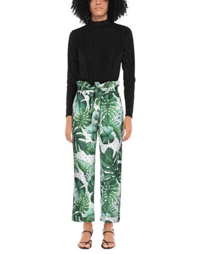 TWINSET TWINSET WOMAN PANTS GREEN SIZE 4 COTTON 13516809NP 2