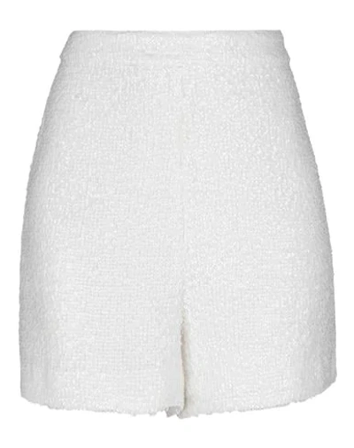 Shop Semicouture Woman Shorts & Bermuda Shorts White Size 10 Polyester