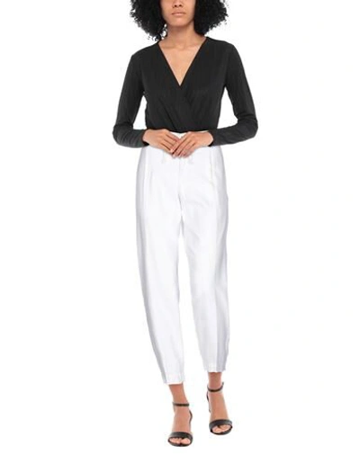Shop Alessandro Dell'acqua Woman Pants White Size 2 Cotton, Linen, Elastane