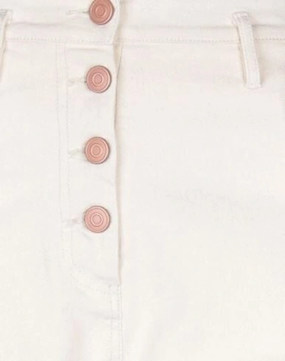 Shop 8pm Woman Pants Ivory Size Xs Cotton, Elastane In White