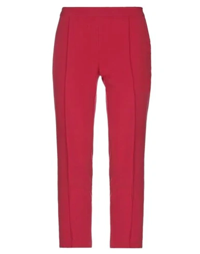 Shop Boutique Moschino Woman Pants Brick Red Size 10 Triacetate, Polyester