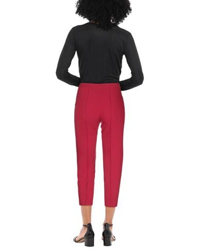 Shop Boutique Moschino Woman Pants Brick Red Size 10 Triacetate, Polyester