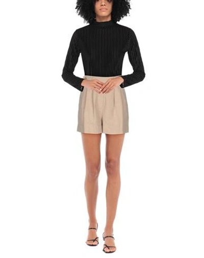 Shop Jucca Woman Shorts & Bermuda Shorts Sand Size 10 Cotton, Linen In Beige
