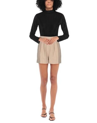 Jucca Woman Shorts & Bermuda Shorts Sand Size 10 Cotton, Linen In Beige
