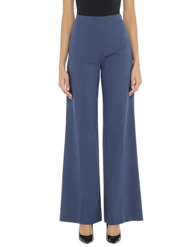 Shop Semicouture Woman Pants Pastel Blue Size 6 Viscose, Polyamide, Elastane