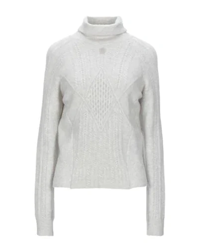 Shop High By Claire Campbell Turtlenecks In Light Grey