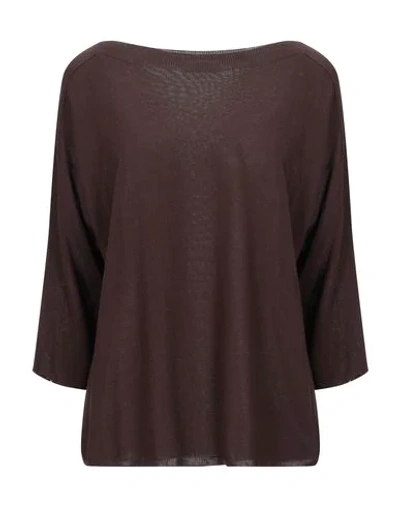 Shop Slowear Woman Sweater Brown Size S Viscose, Cotton