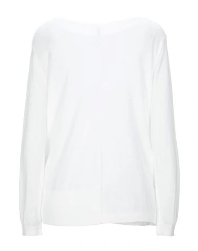 Shop Manila Grace Woman Sweater White Size S Lyocell