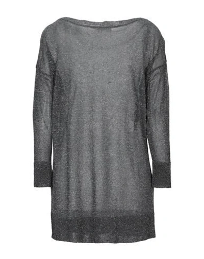 Shop Snobby Sheep Woman Sweater Steel Grey Size 14 Viscose, Metallic Fiber, Polyamide