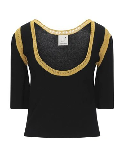 Shop L'autre Chose L' Autre Chose Woman Sweater Black Size L Viscose, Polyester