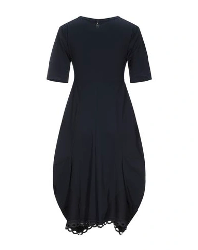 Shop High By Claire Campbell Knee-length Dress In Dark Blue