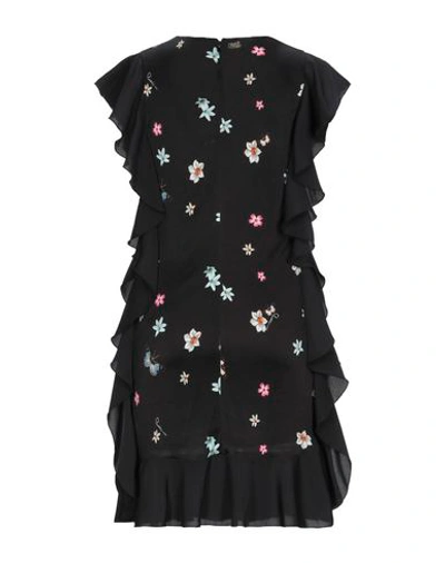 Shop Cavalli Class Woman Mini Dress Black Size 8 Viscose, Polyester
