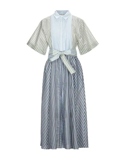 Shop Tela Woman Maxi Dress Light Green Size 8 Cotton, Polyester