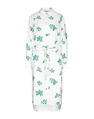 Shop Essentiel Antwerp 3/4 Length Dresses In White