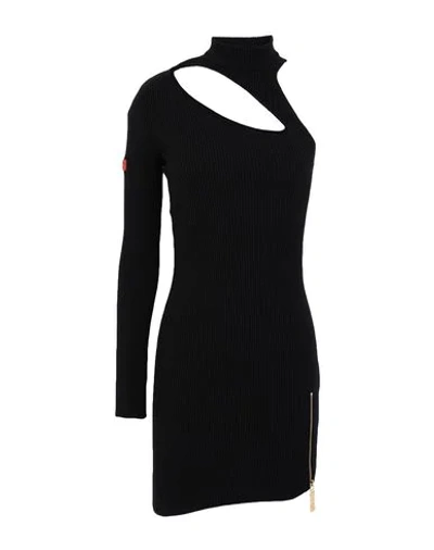 Shop Gcds Woman Mini Dress Black Size S Polyamide, Elastane
