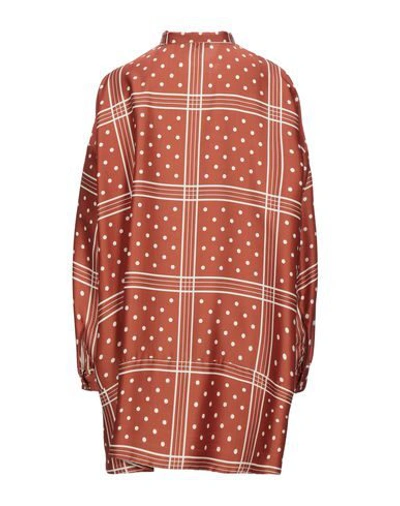 Shop Jejia Woman Mini Dress Tan Size 6 Polyester In Brown