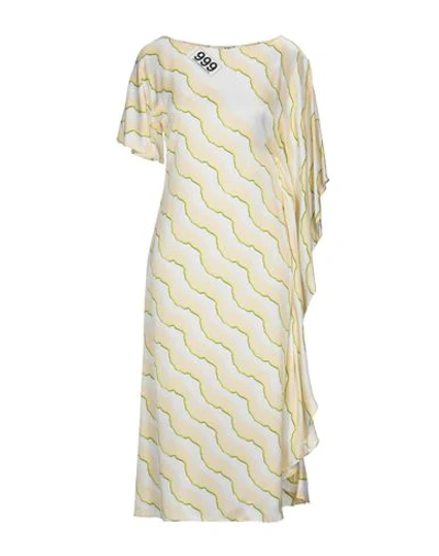 Shop Aalto Woman Midi Dress Beige Size 4 Viscose