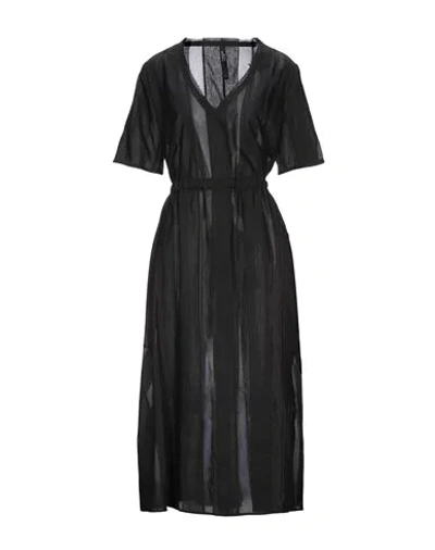 Shop Tom Rebl Long Dresses In Black