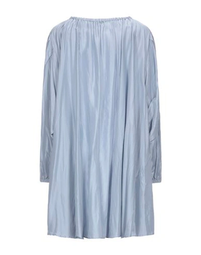 Shop Jucca Woman Mini Dress Slate Blue Size 4 Silk