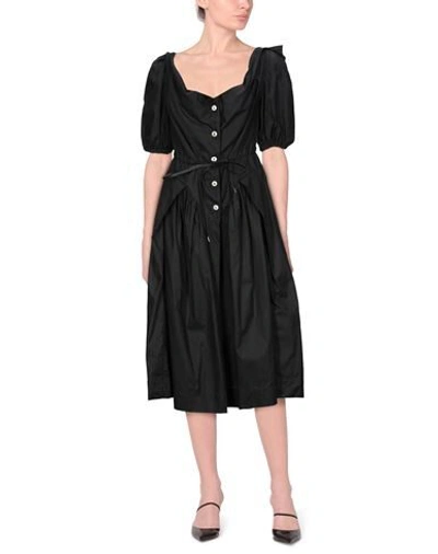 Shop Vivienne Westwood Anglomania Midi Dresses In Black