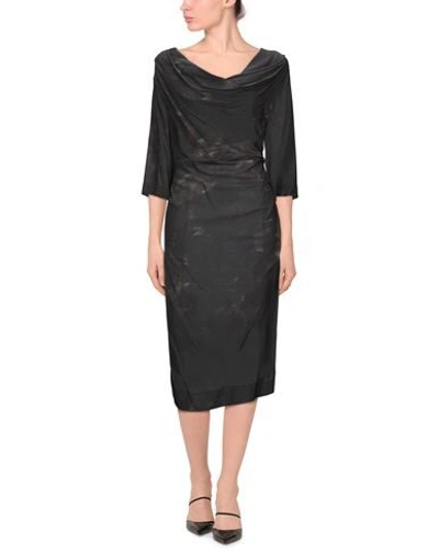Shop Vivienne Westwood Anglomania 3/4 Length Dresses In Black