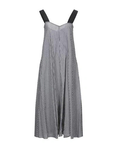 Shop Sportmax Code 3/4 Length Dresses In Steel Grey
