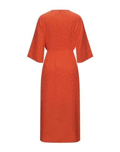 Shop Essentiel Antwerp Midi Dresses In Orange
