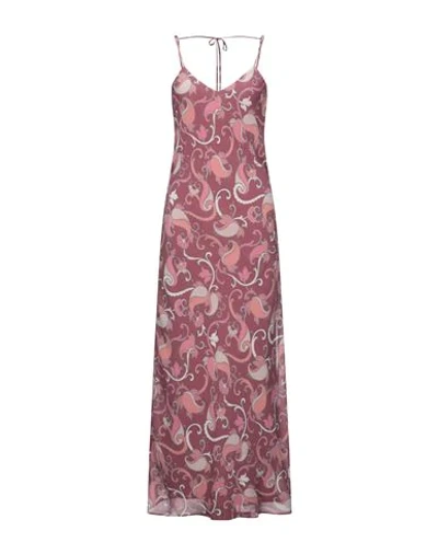 Shop Atos Lombardini Woman Maxi Dress Pastel Pink Size 4 Polyester
