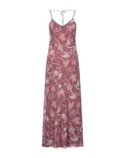 Shop Atos Lombardini Woman Maxi Dress Pastel Pink Size 4 Polyester
