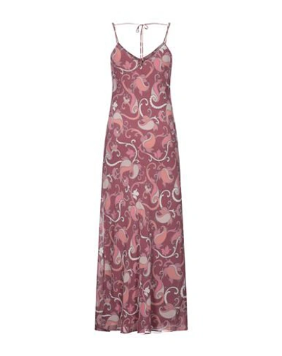 Atos Lombardini Long Dresses In Pink