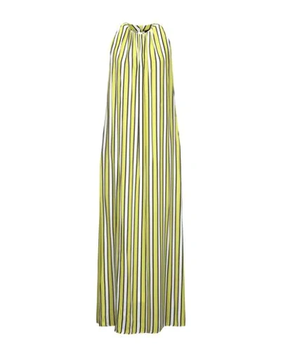 Shop Frankie Morello Woman Maxi Dress Acid Green Size 6 Viscose