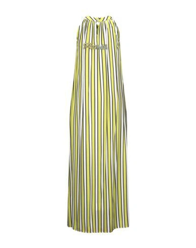 Shop Frankie Morello Woman Maxi Dress Acid Green Size 6 Viscose