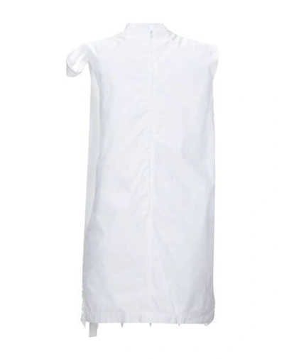 Shop Frankie Morello Woman Mini Dress White Size 6 Cotton, Polyester
