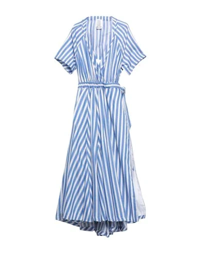 Shop Rosie Assoulin Long Dresses In Blue