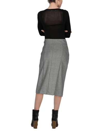 Twinset Midi Skirts In Grey