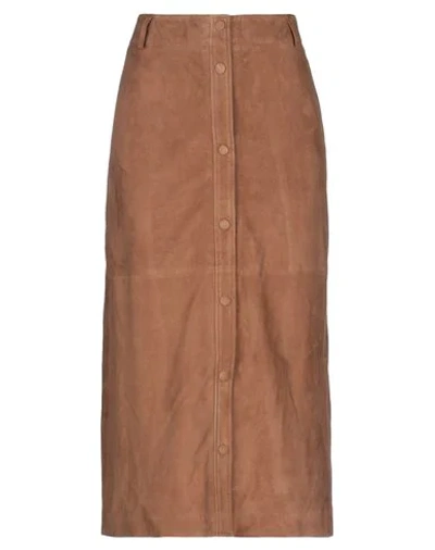 Shop Arma Midi Skirts In Brown