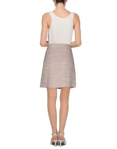 Shop Semicouture Woman Midi Skirt Beige Size 6 Cotton, Acrylic, Polyester, Elastane