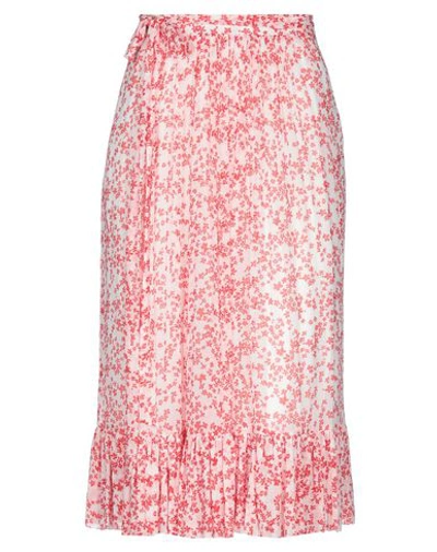 Shop Baum Und Pferdgarten Woman Midi Skirt Red Size 10 Viscose