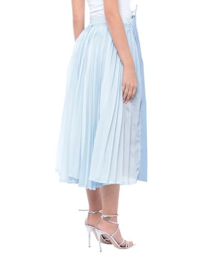 Shop Pushbutton Midi Skirts In Sky Blue