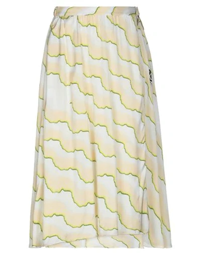 Shop Aalto Woman Midi Skirt Beige Size 6 Viscose