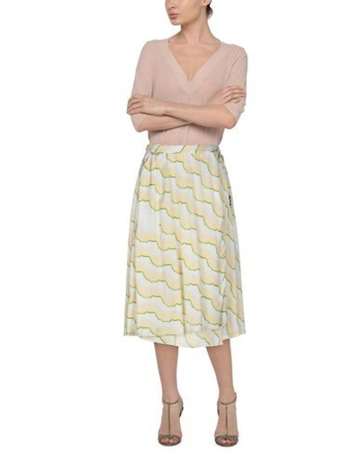 Shop Aalto Woman Midi Skirt Beige Size 6 Viscose