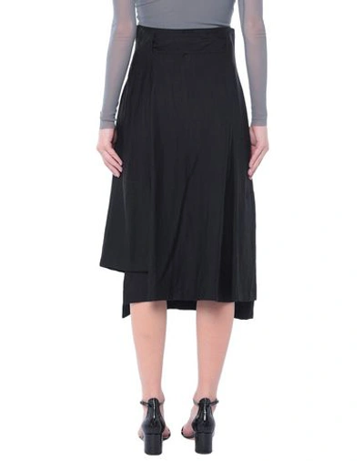 Shop Tom Rebl Midi Skirts In Black