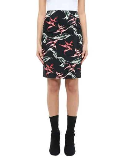 Shop Dondup Woman Midi Skirt Black Size 8 Viscose