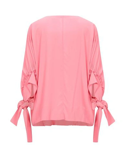 Shop Atos Lombardini Woman Top Pink Size 2 Acetate, Silk