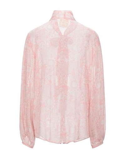 Shop Semicouture Woman Shirt Pink Size 8 Polyester