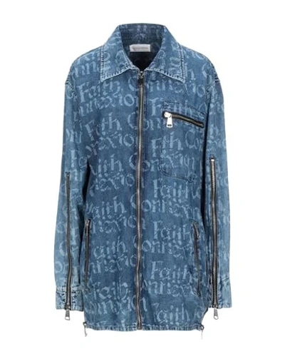 Faith Connexion Denim Shirts In Blue