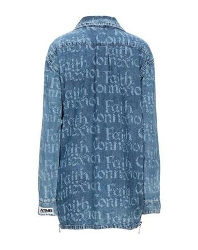 Faith Connexion Denim Shirts In Blue