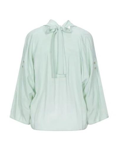 Shop Mauro Grifoni Blouses In Light Green